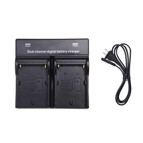 

Dual Channel Battery Charger for SONY NP-F970 F750 F960 QM91D FM50 FM500H FM55H Battery