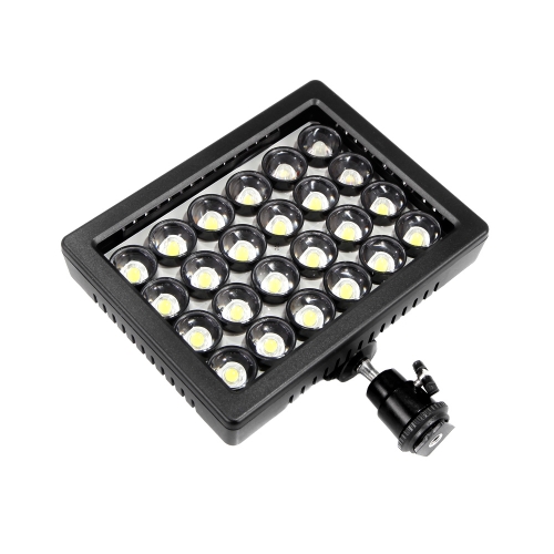 

Andoer W24 24 LED Video Light Lamp 20W 2300LM Dimmable for Canon Nikon Pentax DSLR Camera Video Camcorder