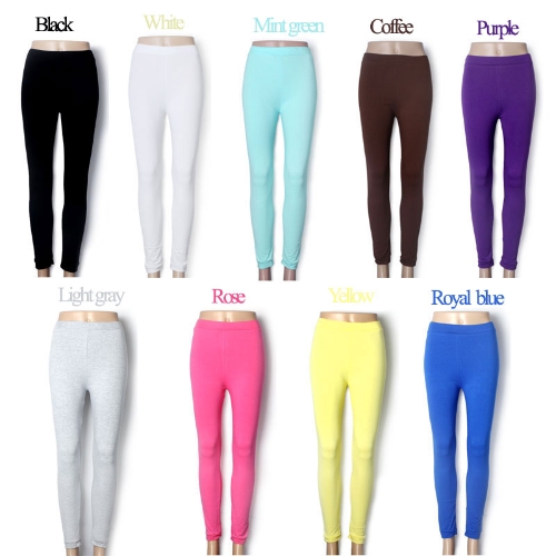 

New Fashion Candy Color Women Lady Leggings Stretchy Tights Pants Royal Blue