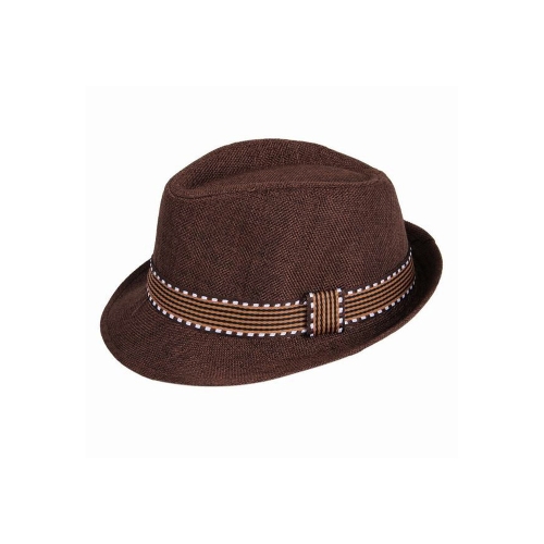 New Fashion Kids Boy Girl Unisex Fedora Hat Contrast Trim Cool Jazz Hat Trilby Cap Chapeau