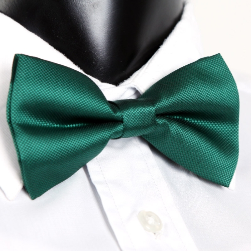 Fashion Men's Tuxedo Bowtie Solid Color Neckwear Adjustable Wedding Party Bow Tie Necktie Pre-Tied Green