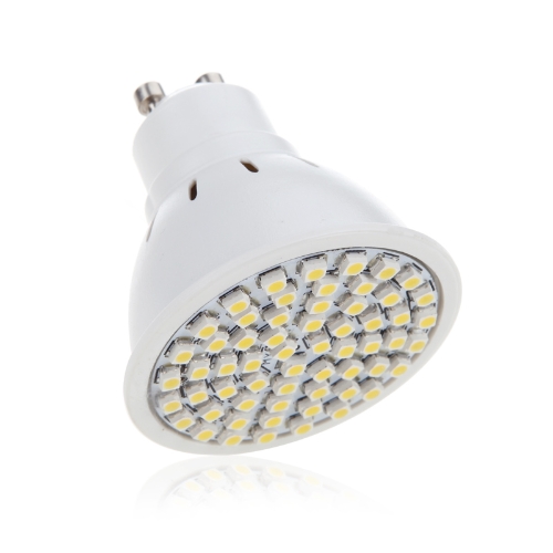 GU10 4W 60SMD 1210 3528 LED lâmpada lâmpada Spotlight 220V branco quente poupança de energia