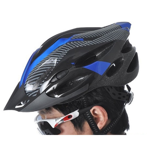 Esportes Bike bicicleta ciclismo capacete de segurança com viseira adulto de fibra de carbono