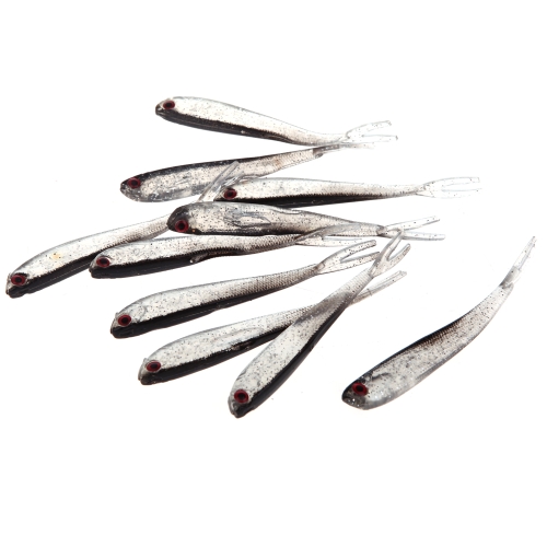 

10cm 4g Artificial Fishing Lure Bionic Fish Soft Bait Fishy Smell Fishing Tackle 10Pcs