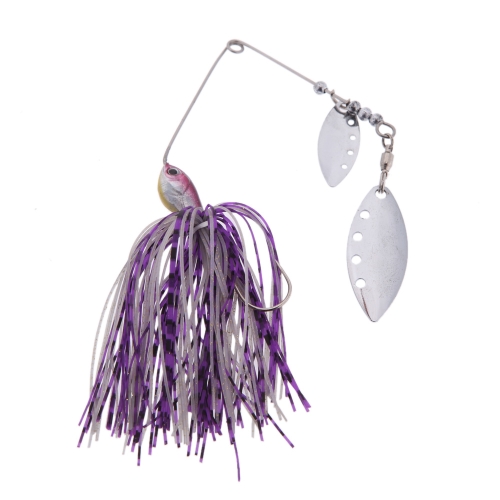 17g pesca Señuelos Spinner Bait agua dulce aguas poco profundas Leucomas bajo mojarra Minnow pesca con anzuelo