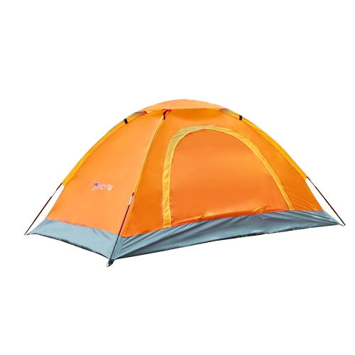 Camping tente pour 2 personnes imperméable résistant aux UV en plein air voyage plage Portable Orange