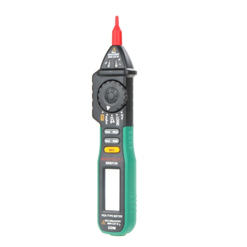 

Original MASTECH MS8212A Pen Type Digital Multimeter/Multimetro DC AC Voltage Current Tester Diode Continuity Logic Non-contact Voltage