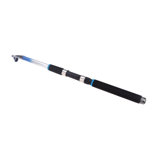 2.4M 7.87FT Telescópica Pesca de Rod Tackle Spinning Viaje Caña de Pescar Fibra de Vidrio Plástico Reforzado