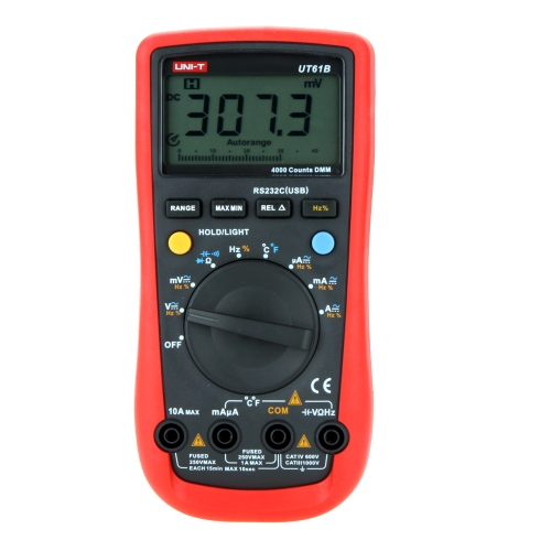 UNI-T UT61B Modern Auto Power off LCD Backlight DMM Digital Multimeters W/ Temperature Test