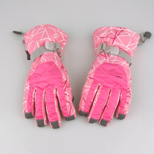 

Snowboard Skiing Riding Cycling Gloves Outdoor Waterproof Windproof Winter Thermal Women Pink