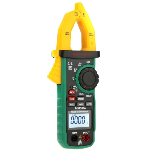 

MASTECH MS2109A Auto Ranging Digital AC/DC Clamp Meter Frequency Capacitance Temperature & NCV Tester