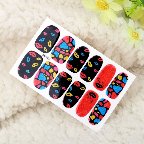 

One Sheet Mix Style DIY Nail Art Stickers Patch Wraps Fingers Tips Decoration
