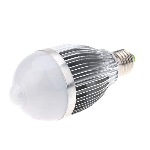 E27 9W LED Infrared PIR Human Motion & Light Sensor Auto Detection Bulb Lamp 85-265V