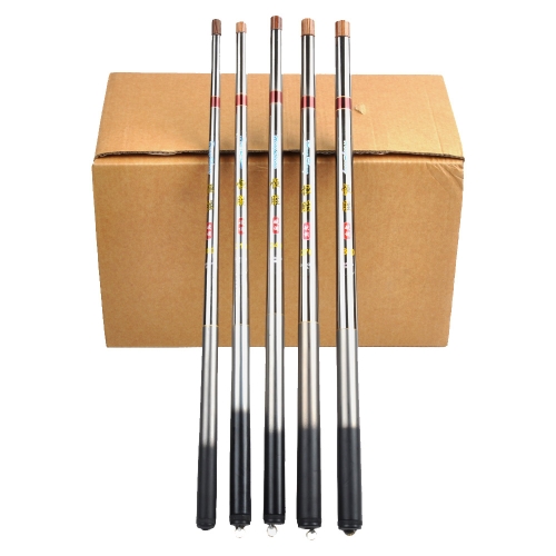 

2.4m / 7.87ft Carbon Fiber Portable Telescopic Fishing Rod Ultralight Mini Pole Travel Fishing Tackle
