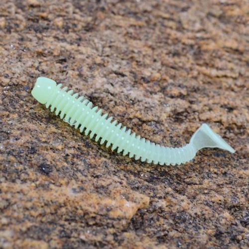 12Pcs 5cm / 0.6g Soft Artificial Fishing Lures Small Size Lightweight Grub Worm Swimbaits