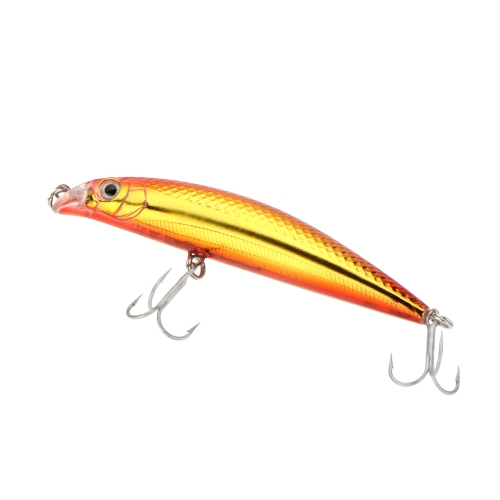 g 10 cm 9 Trulinoya ojos 3D Minnow flotante CrankBait de señuelo duro pesca triple gancho buceo 0,5 m con caja de transporte