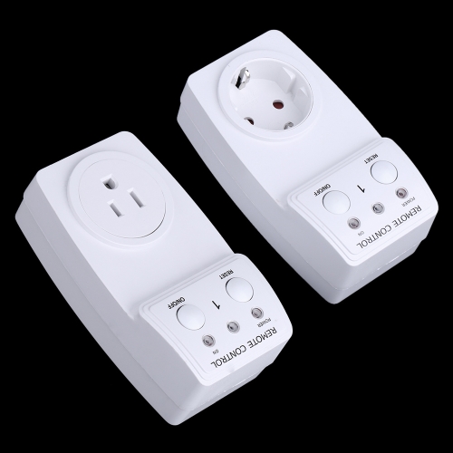 

2-Pack Wireless Remote Control Power Outlet Plug Socket Switch Set for Lamps Household Appliance 120V-230V