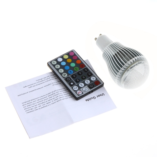 

Colorful LED RGB 9W GU10 Light Bulb