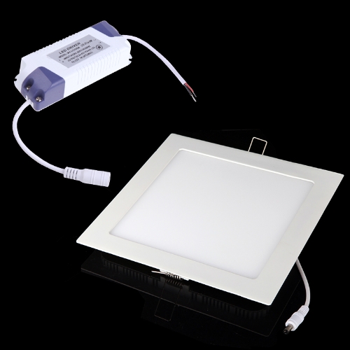 18W AC 86-265V Ultra Thin Square Ceiling Panel Light Wall Recessed Down Lamp 1600LM SMD2835 LED Pure White