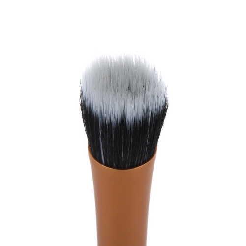 

Professional Cosmetic Brush Face Make Up Blusher Powder Foundation Tool Flat Top Duo Fibre Gold