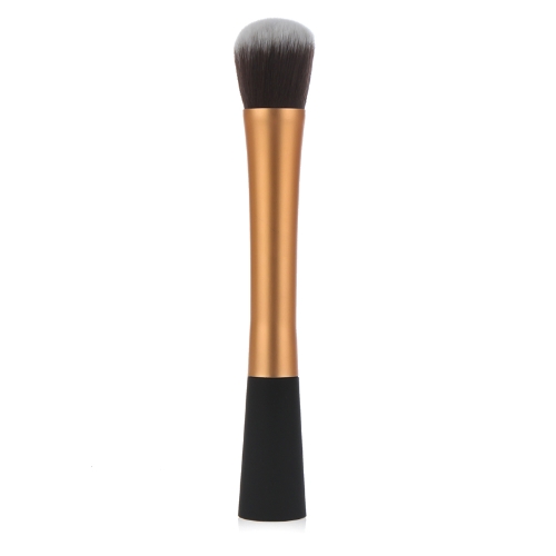 Professional Cosmetic Brush Face Make Up Blusher Powder Foundation Tool Round Top Gold