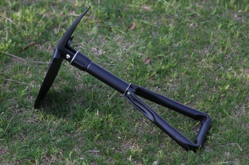 Portable Multifunctional Three Folding Shovel Spade Pickax Outdoor Camping Exploration Survival Tool