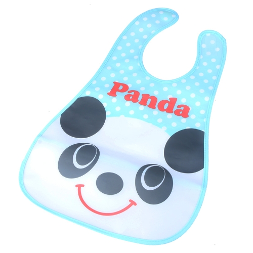 Cute Panda Baby Bib Infant Saliva Towel Waterproof Unisex with Pouch