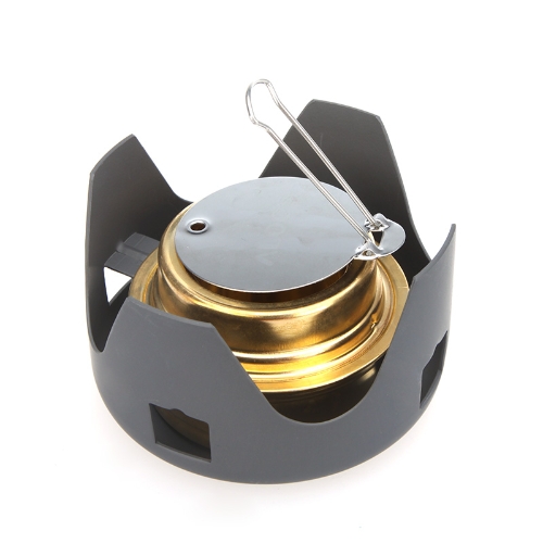 Portable Mini Ultra-light Spirit Burner Alcohol Stove Outdoor Backpacking Hiking Camping Furnace with Stand