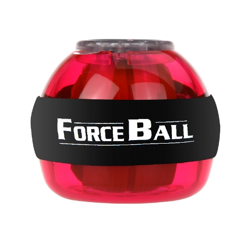 Gyroscope LED Wrist Power Force Ball Grip Ball Arm Muscle Exercise Strengthener Speed Meter Red