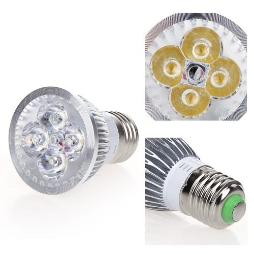 調光可能 Led スポット ライト ランプ電球暖かい白色 4 w E27 185-265 v エネルギー-省