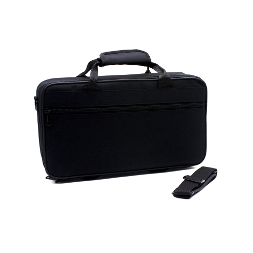 600D Water-resistant Gig Bag Box Oxford Cloth for Clarinet with Adjustable Single Shoulder Strap Pocket Foam Cotton Padded