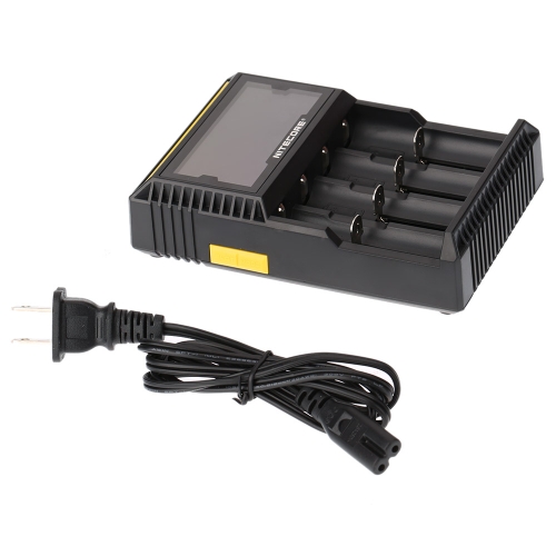 

Nitecore D4 Intellicharge Charger with LCD Panel Indicator 4 Slots for LiFePO4 IMR Li-ion Ni-MH Ni-Cd 26650 22650 18650 17670 18490 17500 18350 16340 14500 10440 Rechargeable Battery