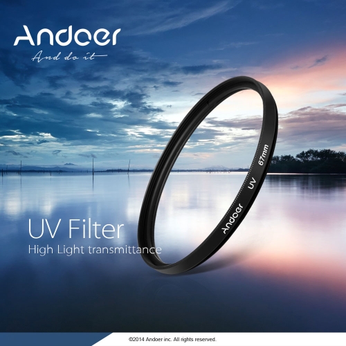 Andoer 55mm UV Ultra-Violet Filter Lens Protector for Canon Nikon DSLR Camera