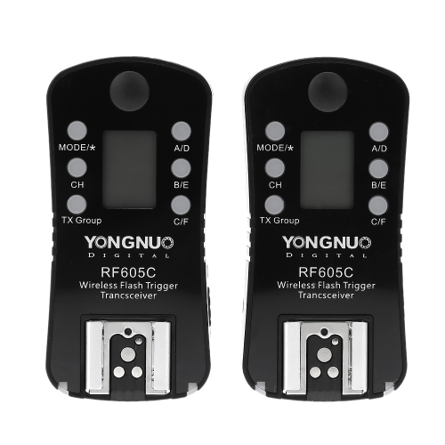 YONGNUO RF605C Wireless Flash Trigger & Shutter Release 16 Channels for Canon Cameras