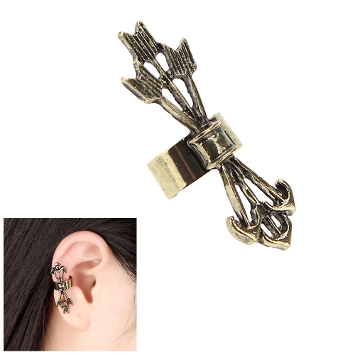 Retro Vintage Punk Legierung vergoldet Ohr Manschette Clip Stud Ohrringe Schmuck Modeaccessoire