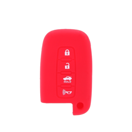 Remote Silicone Shell Case Cover for Hyundai 4 Button Smart Key Protective