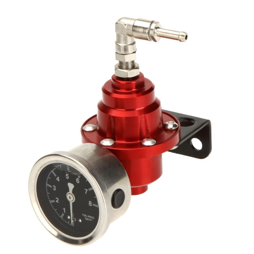 

High Performance Adjustable Fuel Pressure Regulator with Filled Oil Gauge for Car Auto