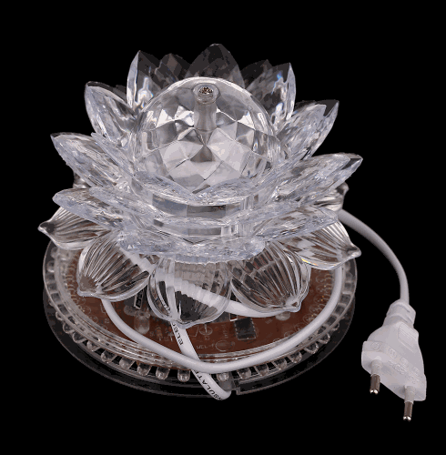 

110-240V 11W LED RGB Stage Light 51pcs Light Bead Crystal Lotus Effect Light Auto Rotating for House Decoration DJ Disco Bar