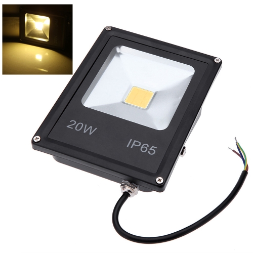 Luz de inundação 20W ultrafinos 85-265V LED holofote IP65 resistente à água-meio ambiente para o exterior via jardim quintal quente branco/branco/RGB