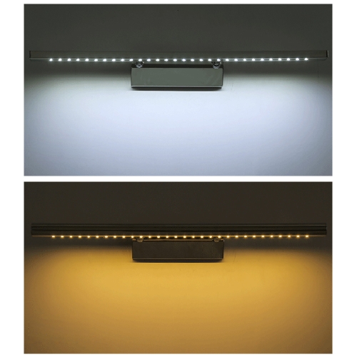 

5050 SMD 30LEDs 7W 180° Adjustable Mirror-front Lighting Wall Lamp with Switch Stainless Steel Bathroom 85-265V
