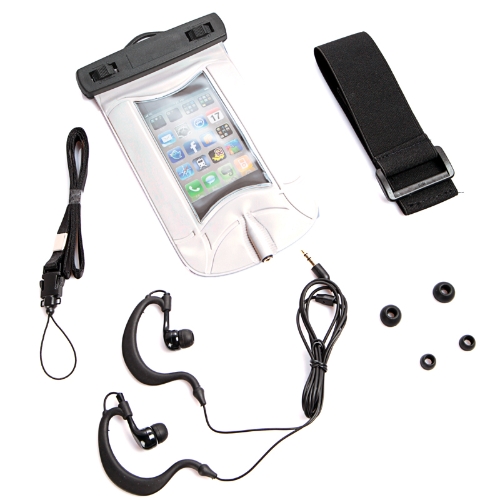 

Waterproof Vacuum seal Bag & earphone for Mp3, Mp4, iPod, iPhone White