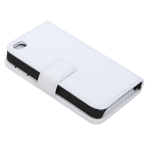 

Fashion Wallet Case Flip Leather Stand Cover with Card Holder for iPhone 4 4s 4g White