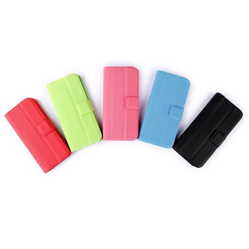 

Magnetic Adsorption Folio Smart Flip Mobile Protective Cover Multifunctional Folding Holder Headphone Bobbin Winder for iPhone 5 Pink