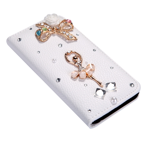 Flip in pelle Bling fiore portafoglio caso Cover con carta titolare dello Stand per Apple iPhone 6