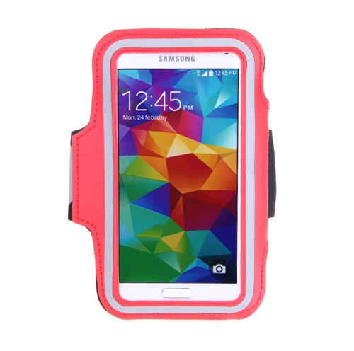 Sport Jogging Arm Band Strap Gym ausgeführt Strap Pouch Inhaber Case/Cover für Samsung Galaxy S5 i9600 Royal Red