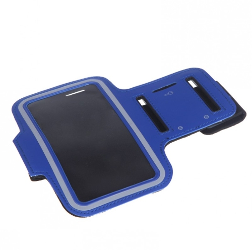 Sport Jogging bras bande sangle Gym exécutant sangle poche titulaire Etui Housse pour Samsung Galaxy S5 i9600 Royal Blue