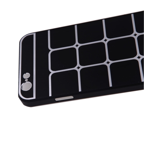 

Lattice Grid Protective Brushed Aluminum Hard Back Case Cover Skin for Apple iPhone 6 Black