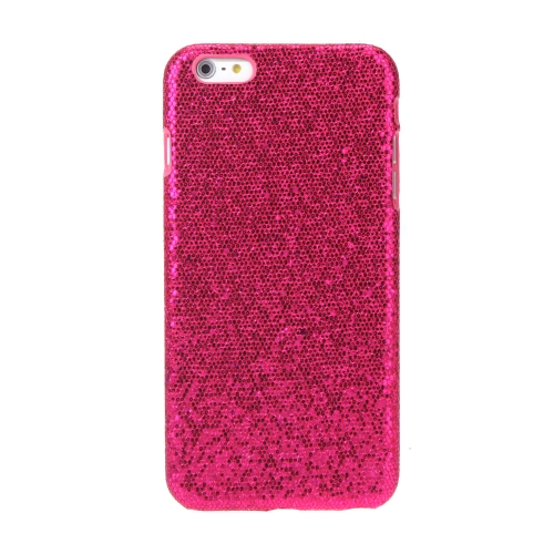 Ultrathin Lightweight Plastic Fashion Shell Case Protective Back Cover for iPhone 6 Plus Paillette Rose