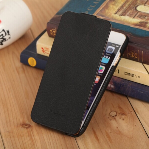 Fashion Genuine + PU Leather Mobile Phone Ultra Slim Flip Cover Protective Shell for 4.7