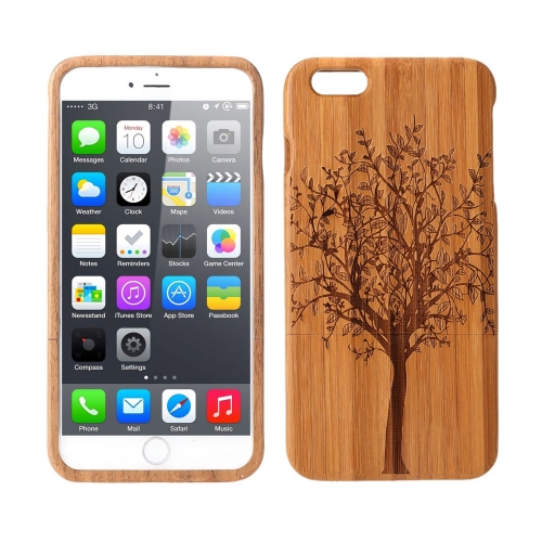 Leggero bambù moda ambientale modello protettivo caso Cover posteriore per iPhone 6 Plus 6S Plus